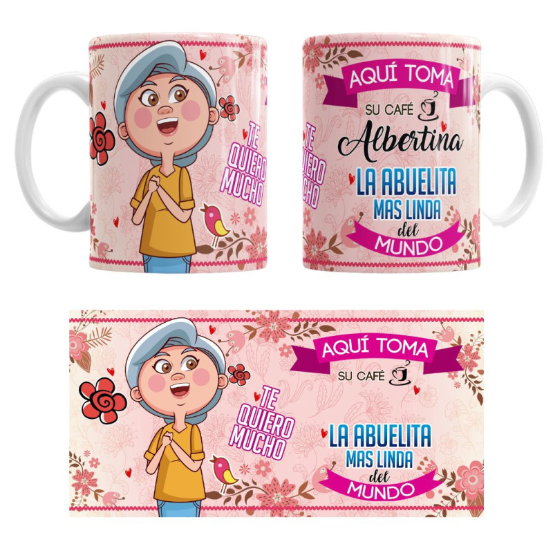 Mug aqui toma cafe la abuelita mas linda del mundo